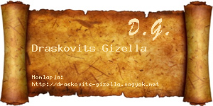 Draskovits Gizella névjegykártya